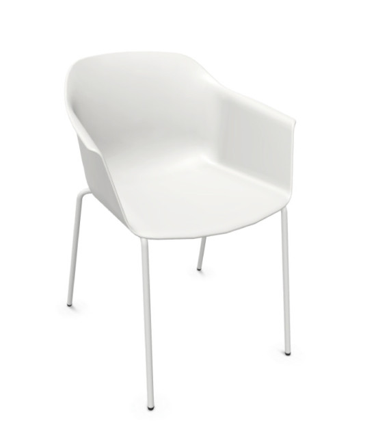 Silla de polipropileno, NOOM 60 BLANCO. Mejor calidad y precio.