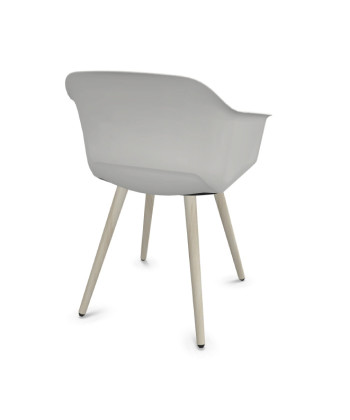 Silla de polipropileno, patas madera de haya, NOOM 60. Mejor calidad y precio. 2