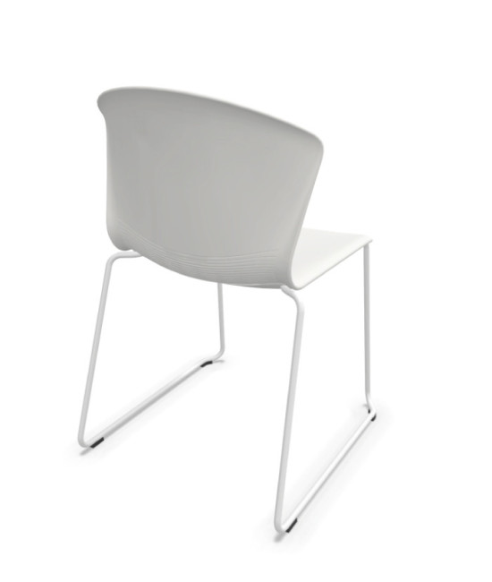 Silla de base patín WHASS BP BLANCO. Mejor calidad y precio