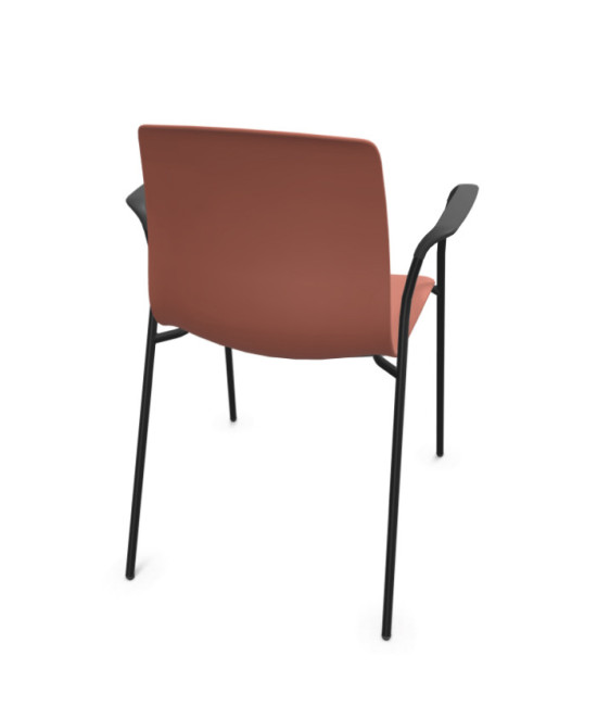 Silla de polipropileno, 4 patas,  NOOM 50 NEGRO. Mejor calidad