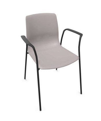 Silla de polipropileno, 4 patas,  NOOM 50 NEGRO. Mejor calidad 2