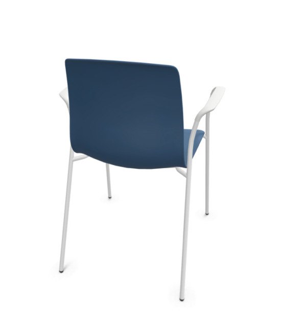 Silla de polipropileno, 4 patas,  NOOM 50 BLANCO. Mejor calidad