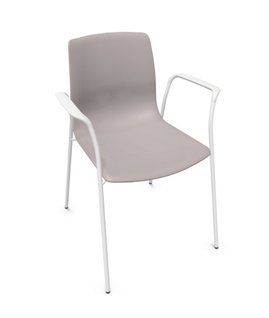 Silla de polipropileno, 4 patas,  NOOM 50 BLANCO. Mejor calidad