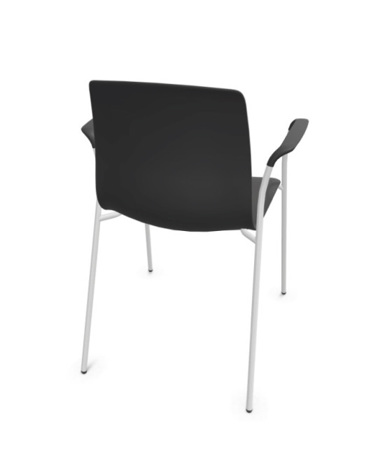 Silla de polipropileno, 4 patas,  NOOM 50 BLANCO. Mejor calidad