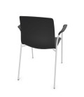 Silla de polipropileno, 4 patas,  NOOM 50 BLANCO. Mejor calidad