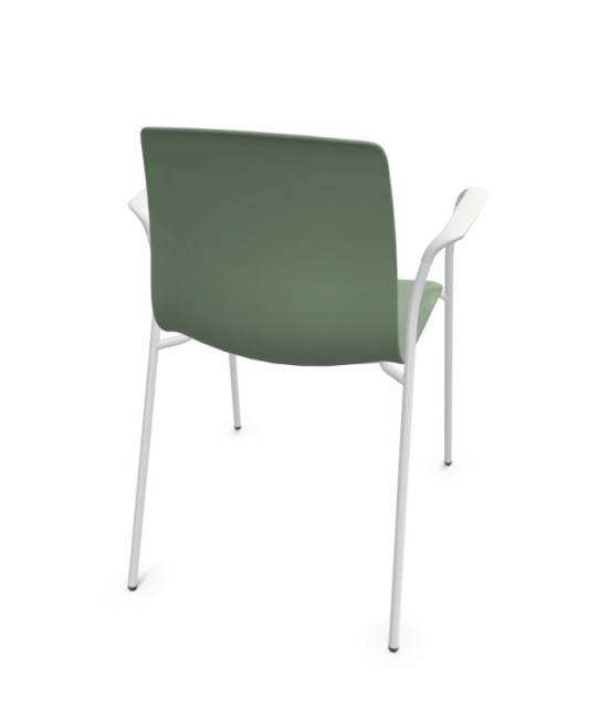 Silla de polipropileno, 4 patas,  NOOM 50 BLANCO. Mejor calidad