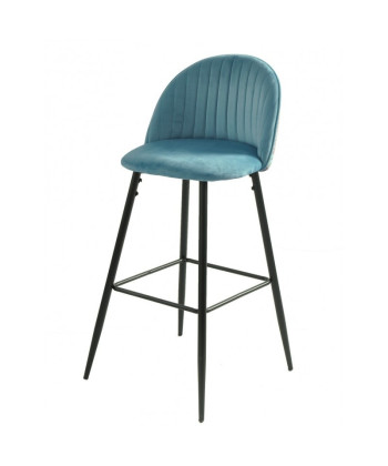 Taburete tapizado en velvet, PALM