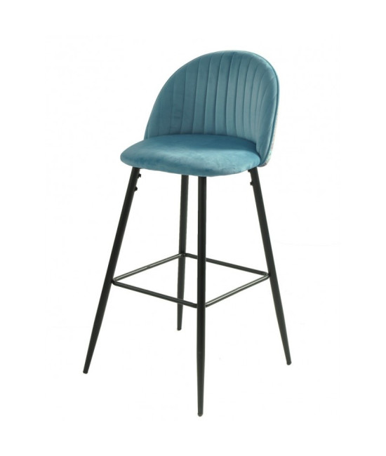 Taburete tapizado en velvet, PALM