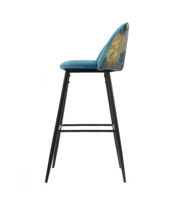 Taburete tapizado en velvet, PALM 2