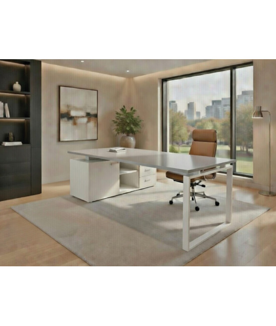 【Mesa con credencia apoyo Modern DL】Mejor Calidad y Precio