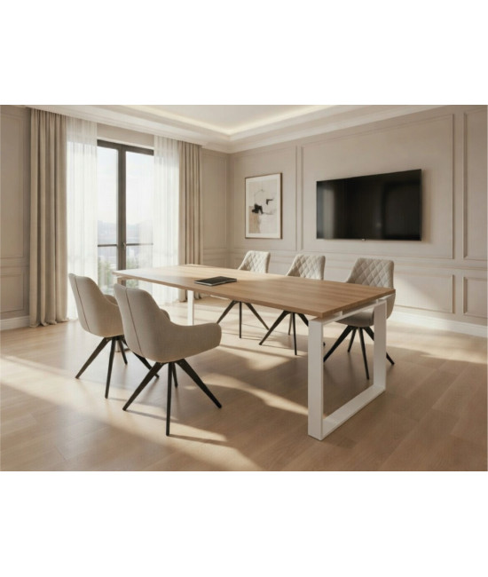 Mesa de reunión barata Ofimeet Modern ML - Materiales de calidad