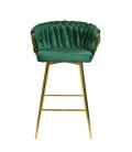 Taburete tapizado en tejido velvet, KING. Mejor calidad y precio.