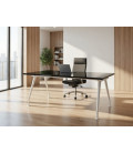 Mesa de oficina moderna C&C-DL chapa metálica inoxidable