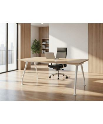 Mesa de oficina moderna C&C-ML patas tubulares de metal