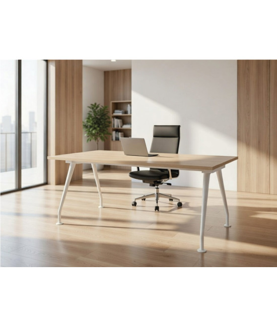 Mesa de oficina moderna C&C-ML patas tubulares de metal