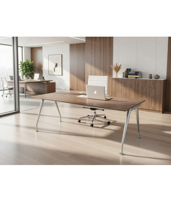 Mesa de oficina metálica C&C-SY-AC con tablero elegante