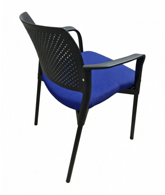 Silla de polipropileno, tapizada, KYROS CON  BRAZOS. Mejor calidad y precio