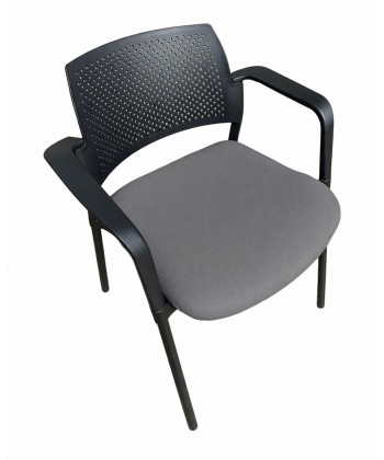 Silla de polipropileno, tapizada, KYOS CON  BRAZOS. Mejor calidad y precio 2