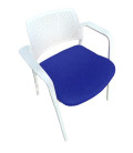 Silla de polipropileno, tapizada, KYOS CON  BRAZOS. Mejor calidad y precio