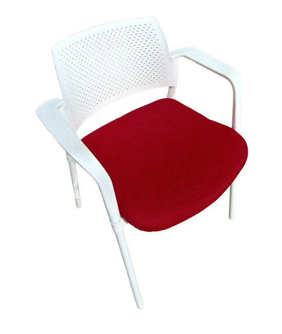 Silla de polipropileno, tapizada, KYOS CON  BRAZOS. Mejor calidad y precio