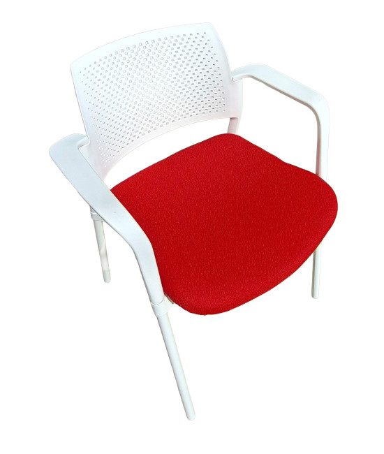 Silla de polipropileno, tapizada, KYOS CON  BRAZOS. Mejor calidad y precio