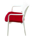 Silla de polipropileno, tapizada, KYOS CON  BRAZOS. Mejor calidad y precio