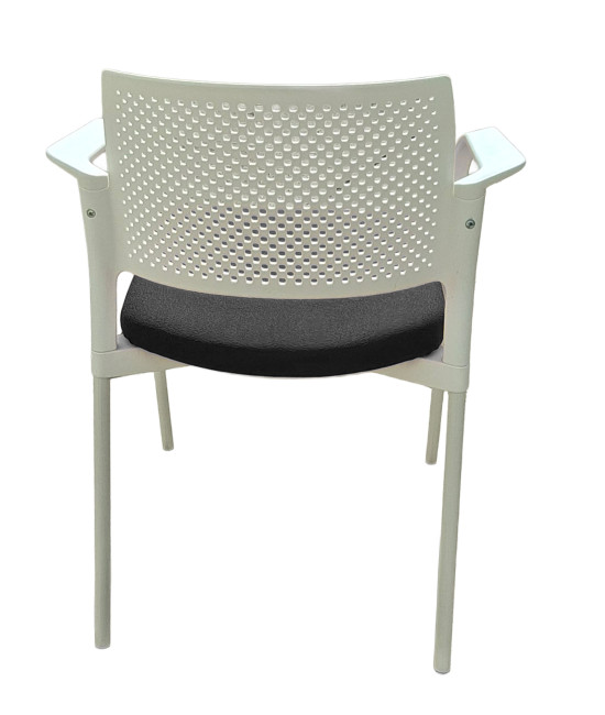Silla de polipropileno, tapizada, KYOS CON  BRAZOS. Mejor calidad y precio