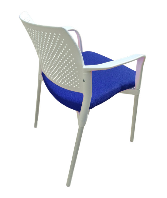 Silla de polipropileno, tapizada, KYOS CON  BRAZOS. Mejor calidad y precio