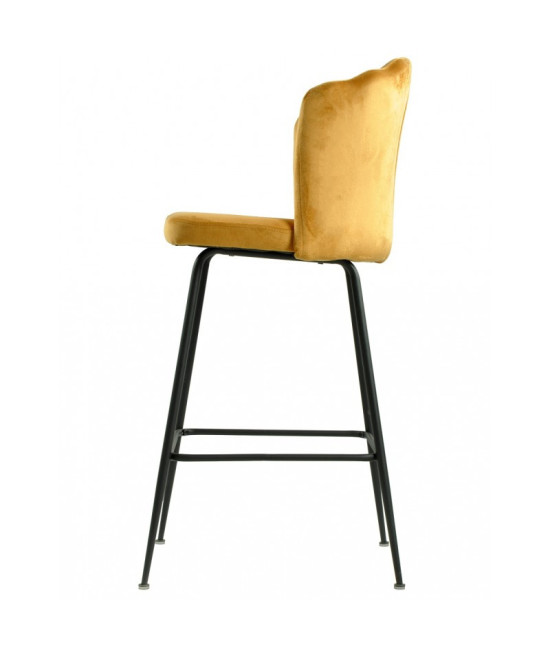 Taburete tapizado en velvet DEVIN
