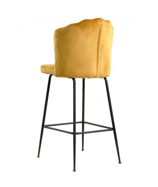 Taburete tapizado en velvet DEVIN