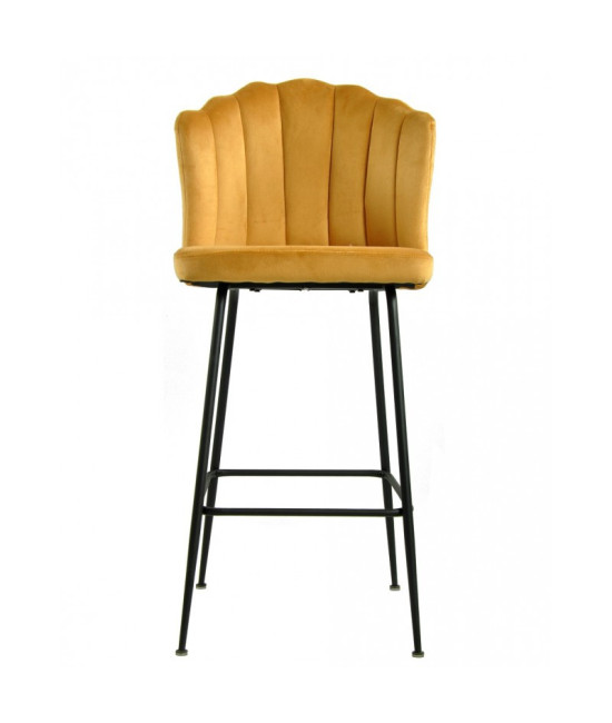 Taburete tapizado en velvet DEVIN