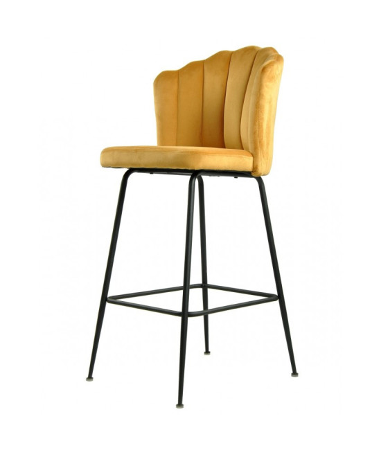 Taburete tapizado en velvet DEVIN