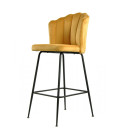 Taburete tapizado en velvet DEVIN