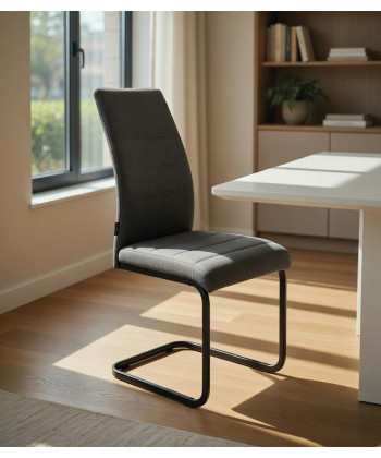 Silla tapizada ROY BLACK. Mejor calidad