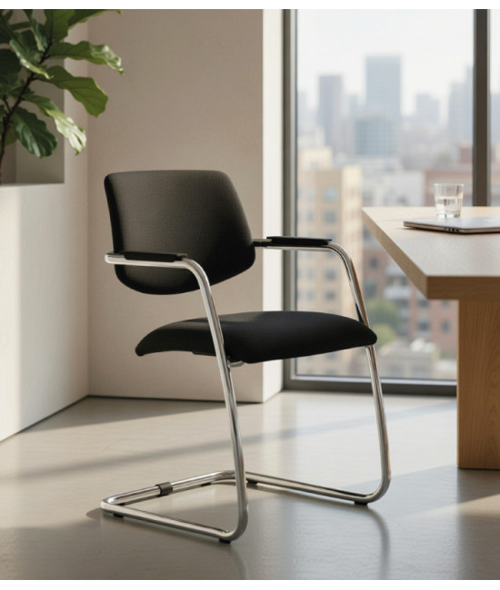 ▷ Comprar Silla Confidente con Brazos, Respaldo y Asiento Tapizado