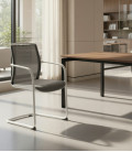 Silla confidente, de base patín JUNO WHITE. Mejor calidad y precio
