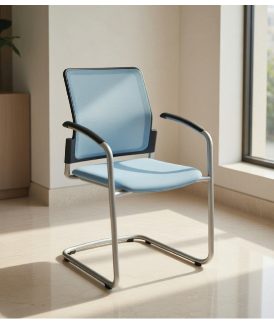 Cadeira, base patim cinza alumínio, URBAN PLUS 50. Melhor qualidade e preço