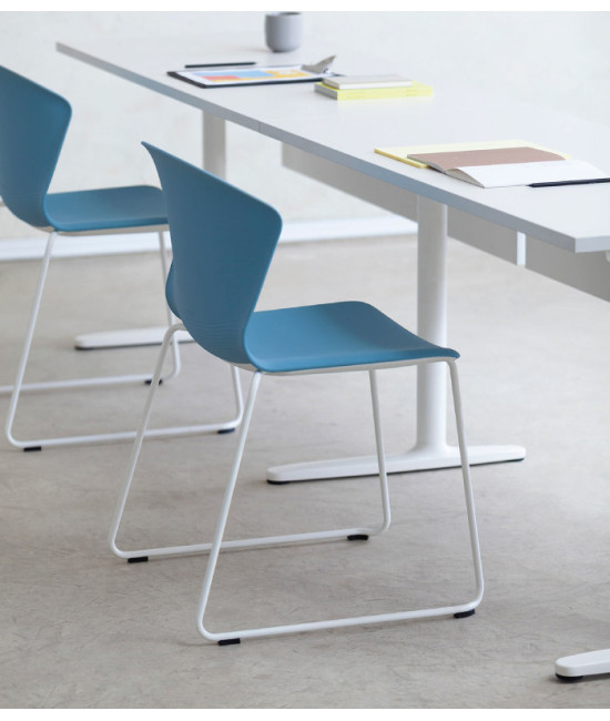 Silla de base patín WHASS BP BLANCO. Mejor calidad y precio