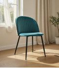 Silla, tapizada en velvet, PALM