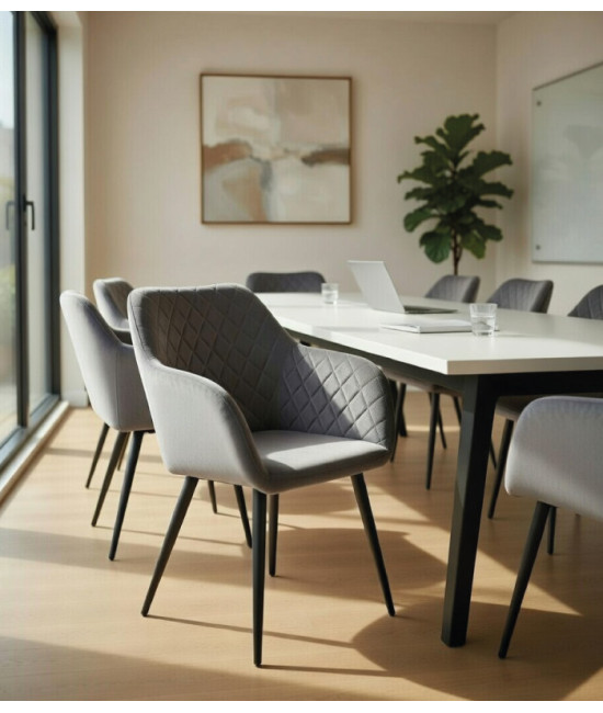 Comprar butaca Rolando para sala de espera en metal y tapizado velvet