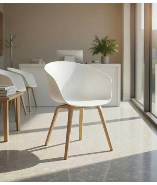 【Sillón, metal y polipropileno, DANTE 】Mejor Calidad y Precio