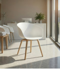 【Sillón, metal y polipropileno, DANTE 】Mejor Calidad y Precio