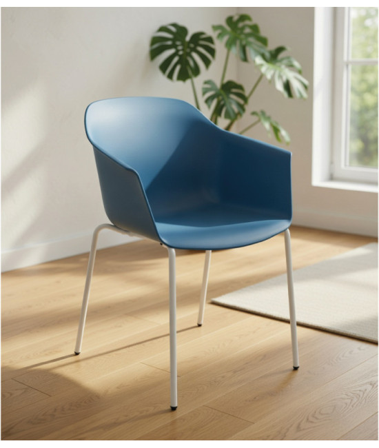 Silla de polipropileno, NOOM 60 BLANCO. Mejor calidad y precio.