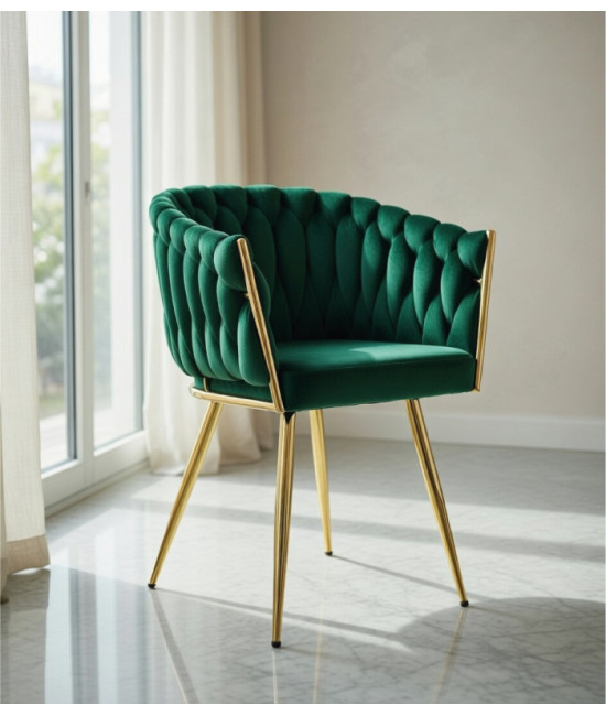 Sillón tapizado en tejido velvet, KING. Mejor calidad y precio.