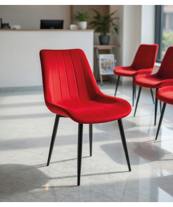 Silla confidente tapizada polipiel. Silla para sala de espera. Silla de oficina tapizada.