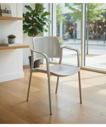 Silla de polipropileno KYOS CON BRAZOS. Mejor calidad y precio