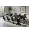 【Mesa de trabajo Bench Modern de 8 puestos ML】Mejor Calidad y Precio