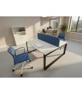 Mesa BENCH MODERN com divisória acústica simples 2P. Melhor qualidade e preço