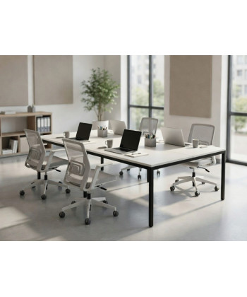 【Mesa de trabajo Bench Contour de 4 puestos】Mejor Calidad y Precio