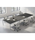【Mesa de trabajo Bench Contour de 6 puestos】Mejor Calidad y Precio